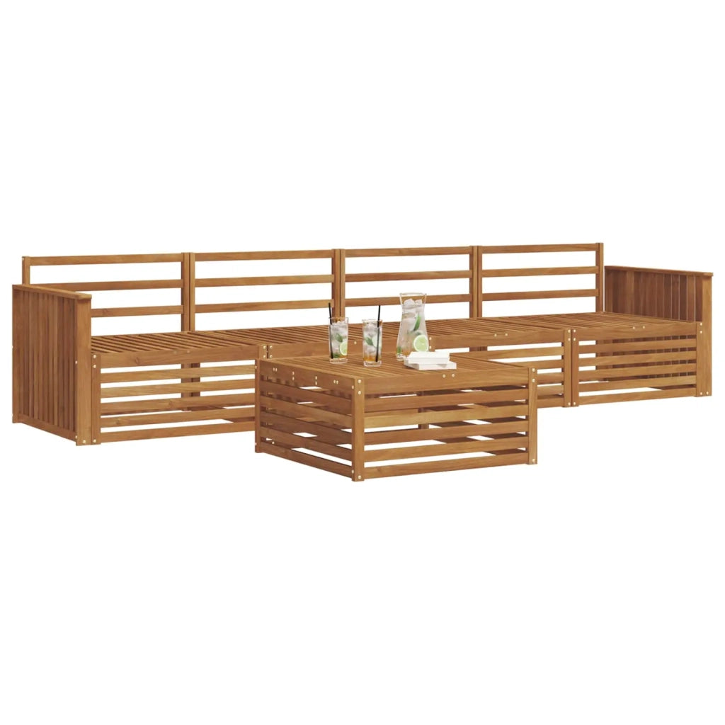 Set di divani da esterno 5 pcs Naturale 3372974