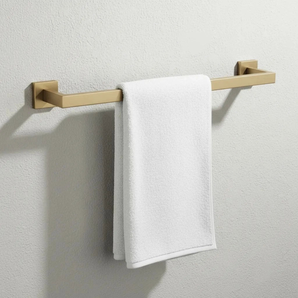 Set Accessori Da Bagno Rio Brush Gold 4 Pezzi