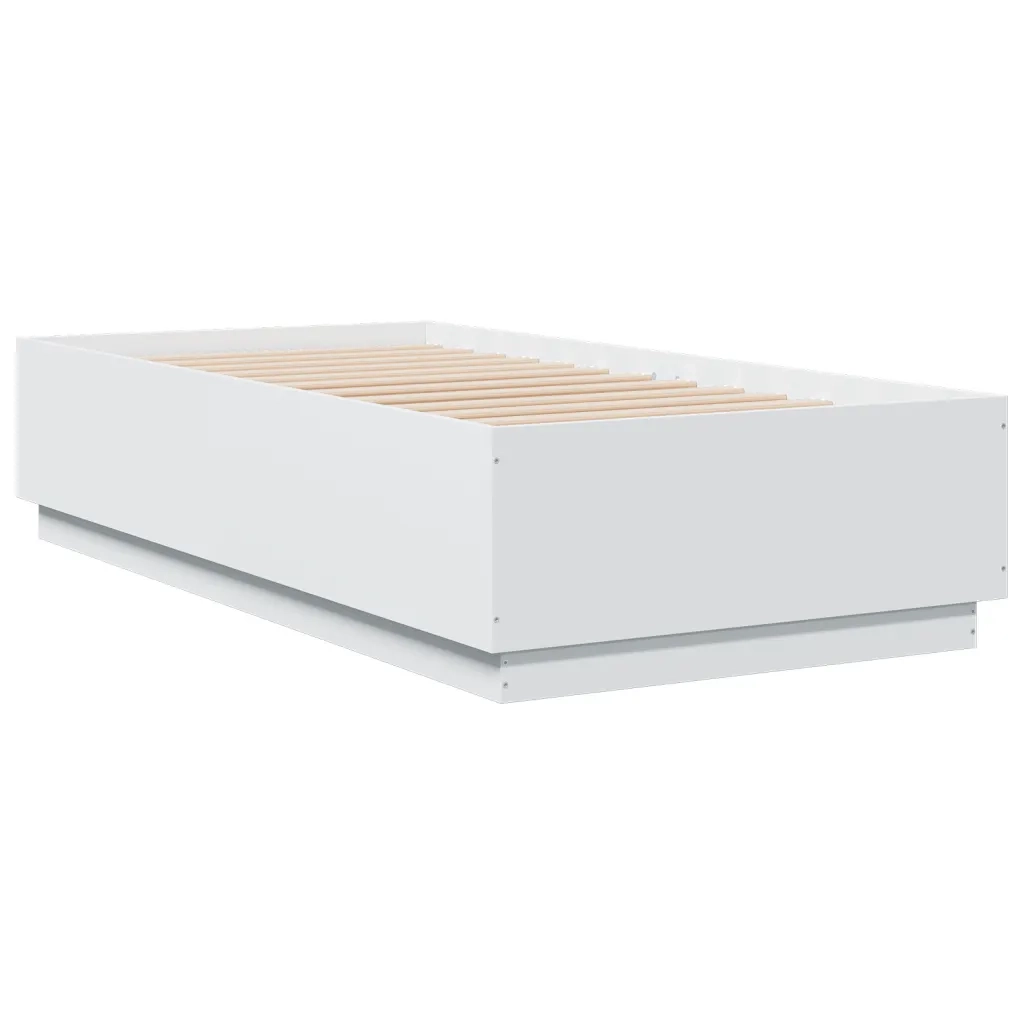 Giroletto-Struttura Letto Bianco 90x190 cm in Legno Multistrato 469503