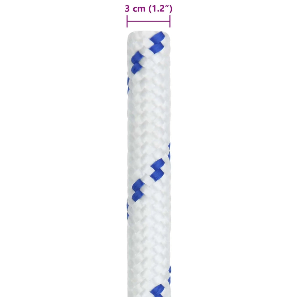 Corda da Barca 50 m 3 Bianco e Blu PP 42029548
