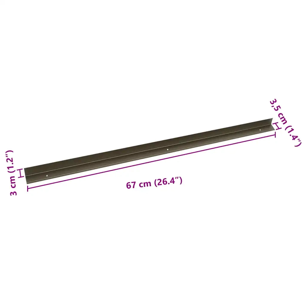 Paragradini 30 pz Champagne 67 x 3.5 x 3 cm Alluminio CFW9399883
