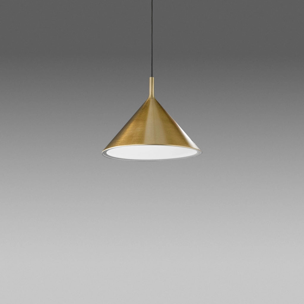 Lampada a Sospensione Barbie S/P Ottone, Attacco E27, Max 60W, Struttura in Alluminio per Interni - Gea Luce