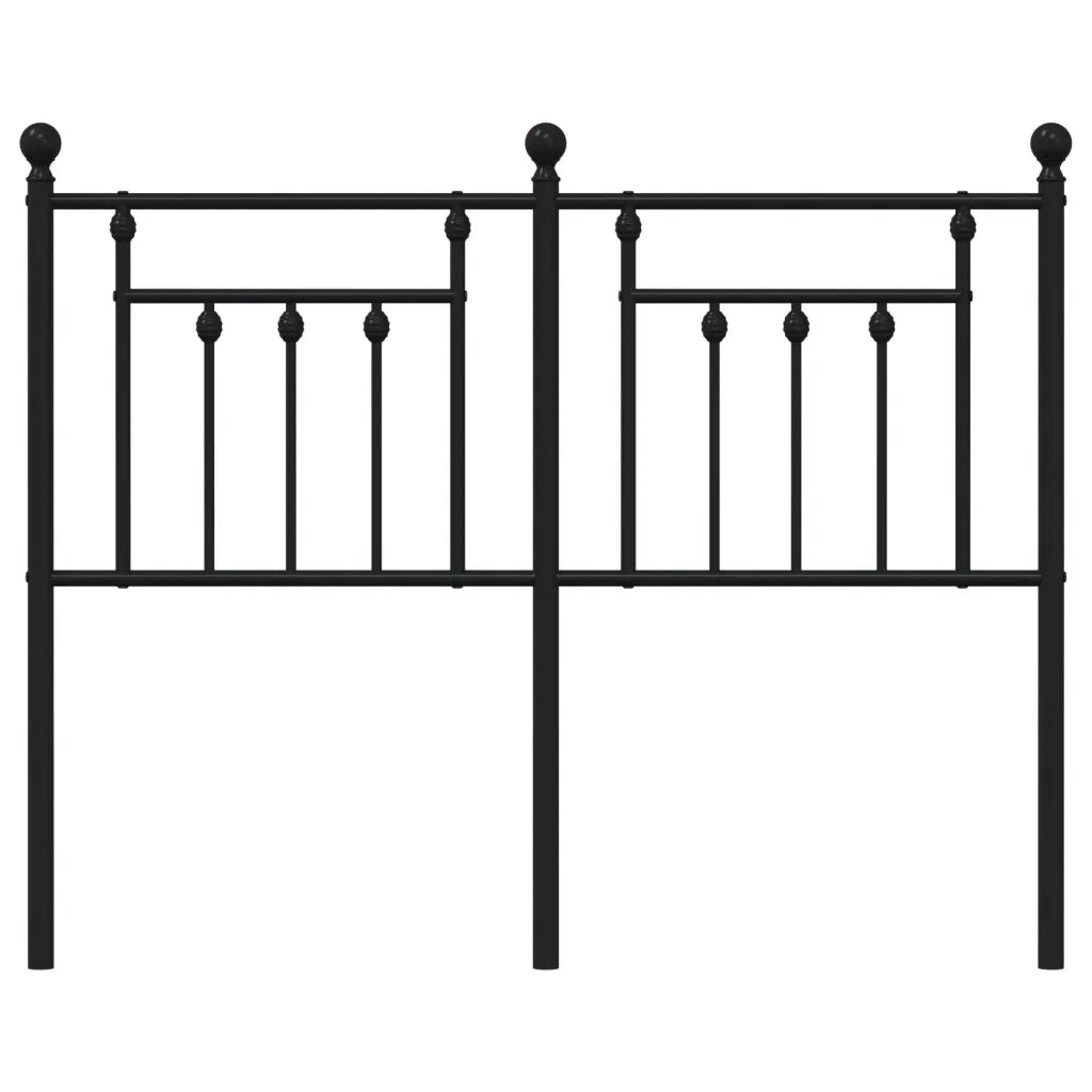 Testiera di Ricambio in Metallo Nero 120 cm 353568