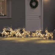 Renne LED con 40 LED 7 pcs Oro PET