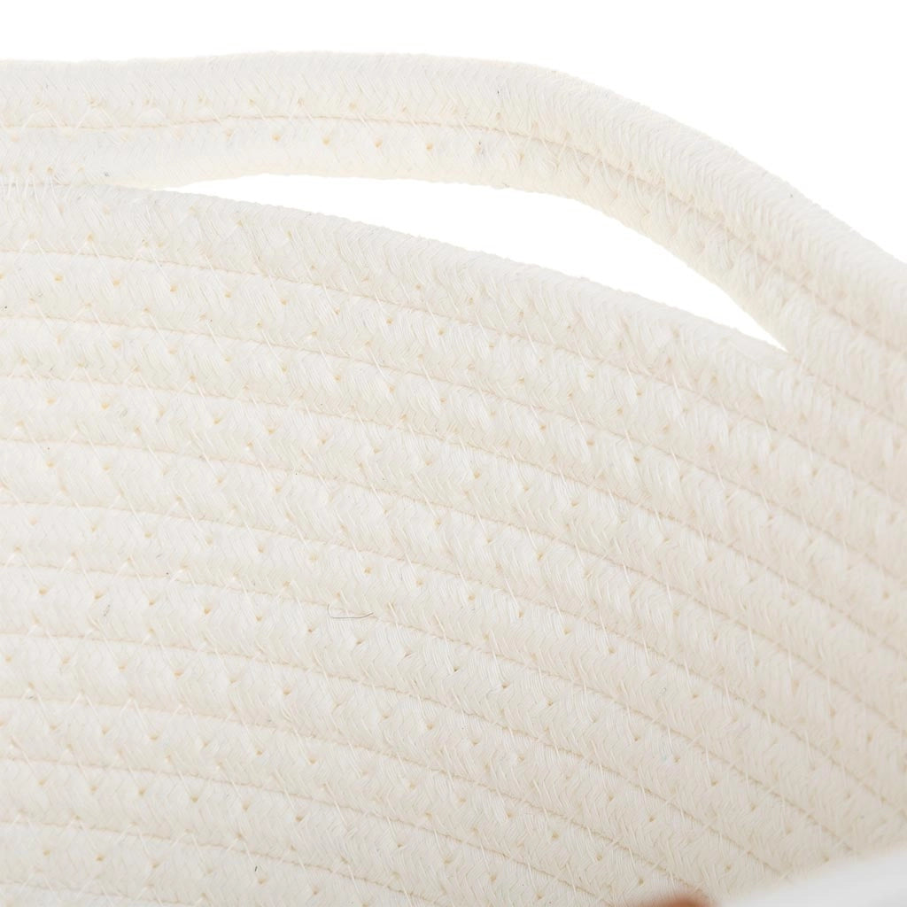 Cestino in cotone bianco D37x15