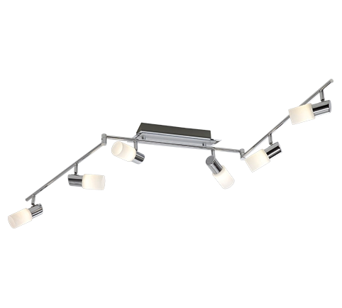 Faretti Barra 6 Spots Led Interno 4 W Interno Moderni Clapton GD Trio