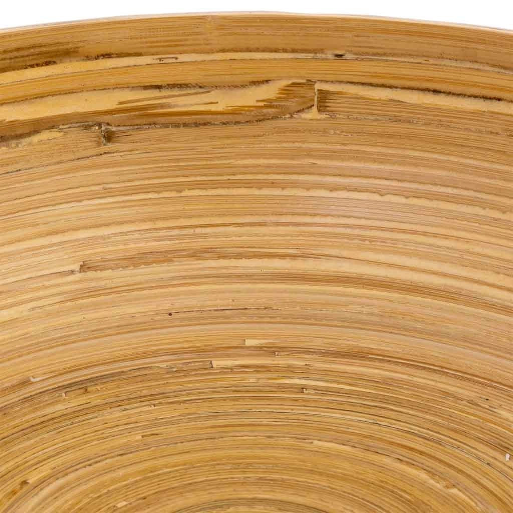 Centrotavola in bambù beige D30x10h cm