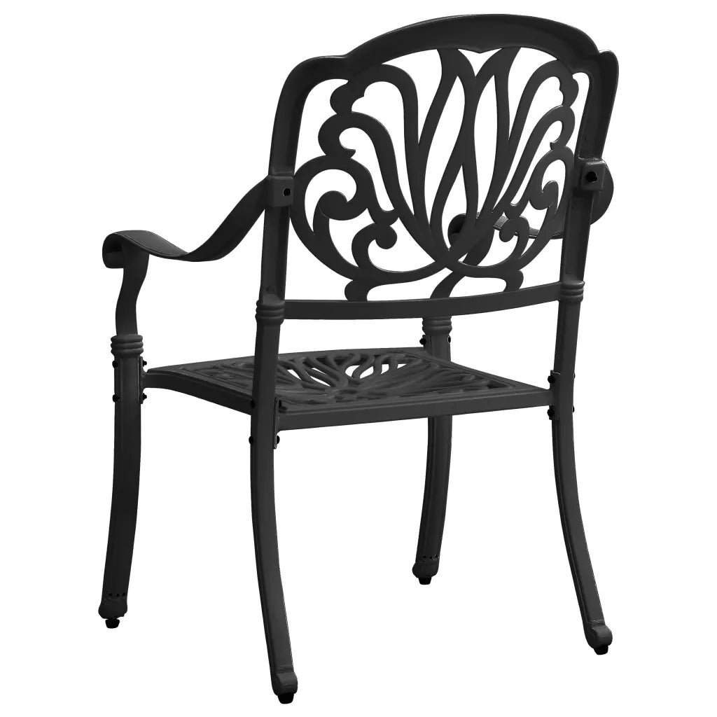 Set da Bistrot 3 pz in Alluminio Pressofuso Nero 3070566