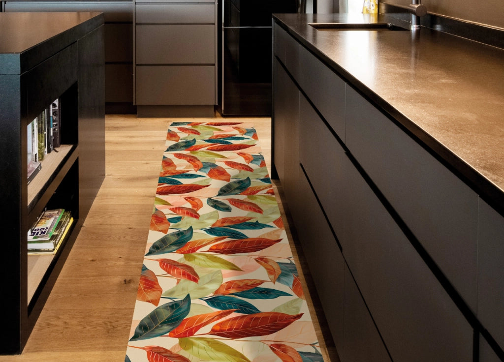 Tappeto Passatoia Cucina Antiscivolo Linea Futura Fronde By Suardi - 52x500 - Fronde