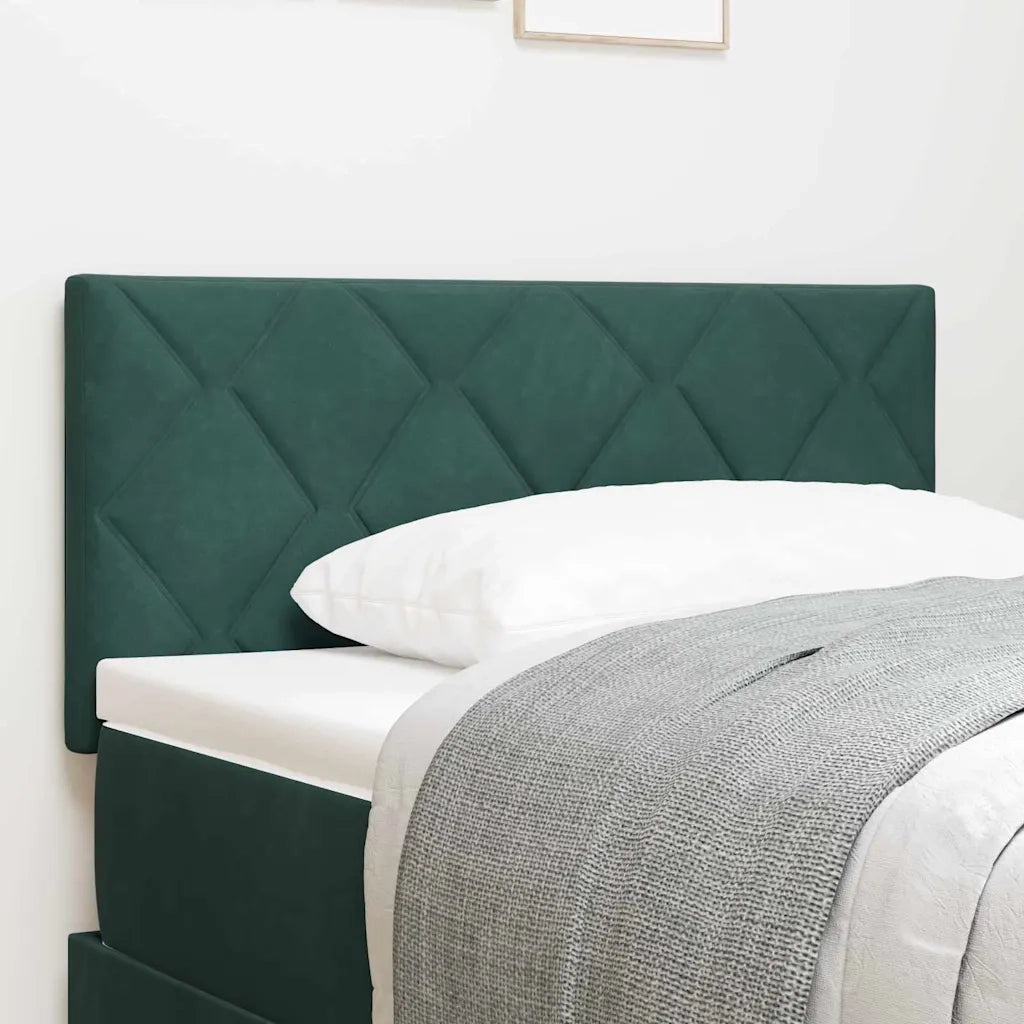Testiera | Testata LED Verde Scuro 90 cm Velluto
