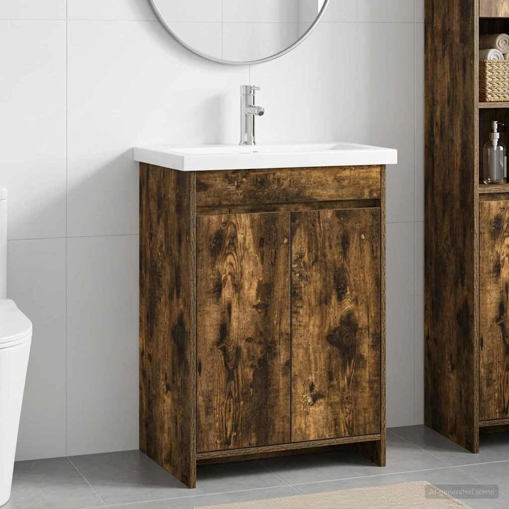 Set di mobili per il bagno Rovere Fumo 61 x 40 x 84,5 cm 3404278