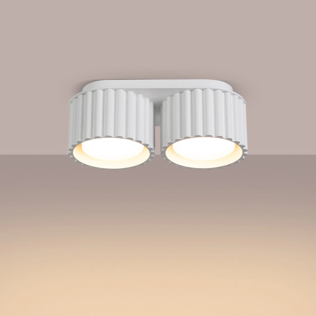 Lampada a soffitto AURA 2 bianco Gx53