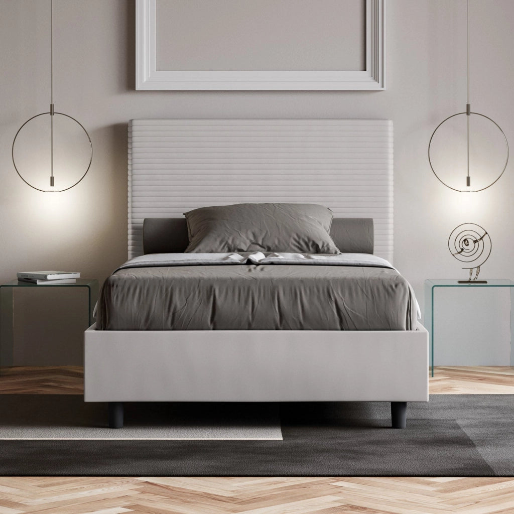 Letto Matrimoniale Extra Large 190x210 cm Senza Rete Focus Bianco