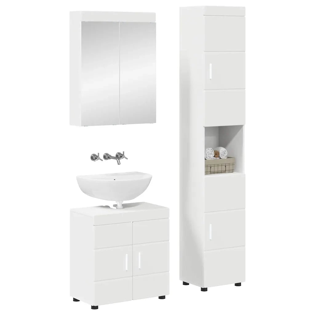 Set di mobili per il bagno TULUM Bianco Legno multistrato