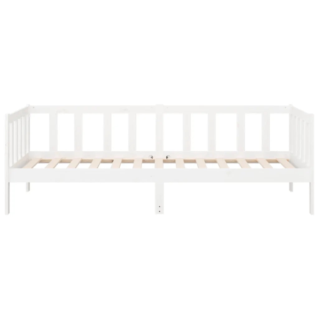 Letto singolo | Letto per adulti | Dormeuse senza Materasso Bianca 80x200 cm Legno Massello Pino