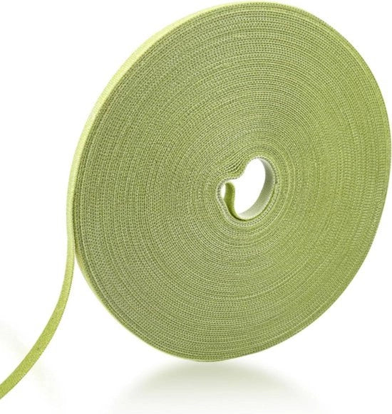 Nastro per piante - Verde - 20 m - 10 mm di larghezza - Nastro adesivo impermeabile a rullo - Attacco per piante - Nastro per cavi - Resealevole - Nastro per piante