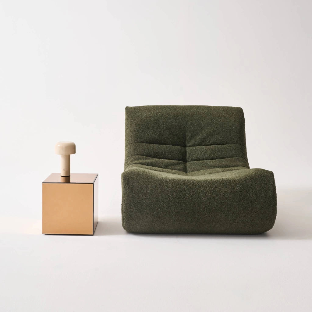 Tavolo cubico a specchio, 30cm, ambre