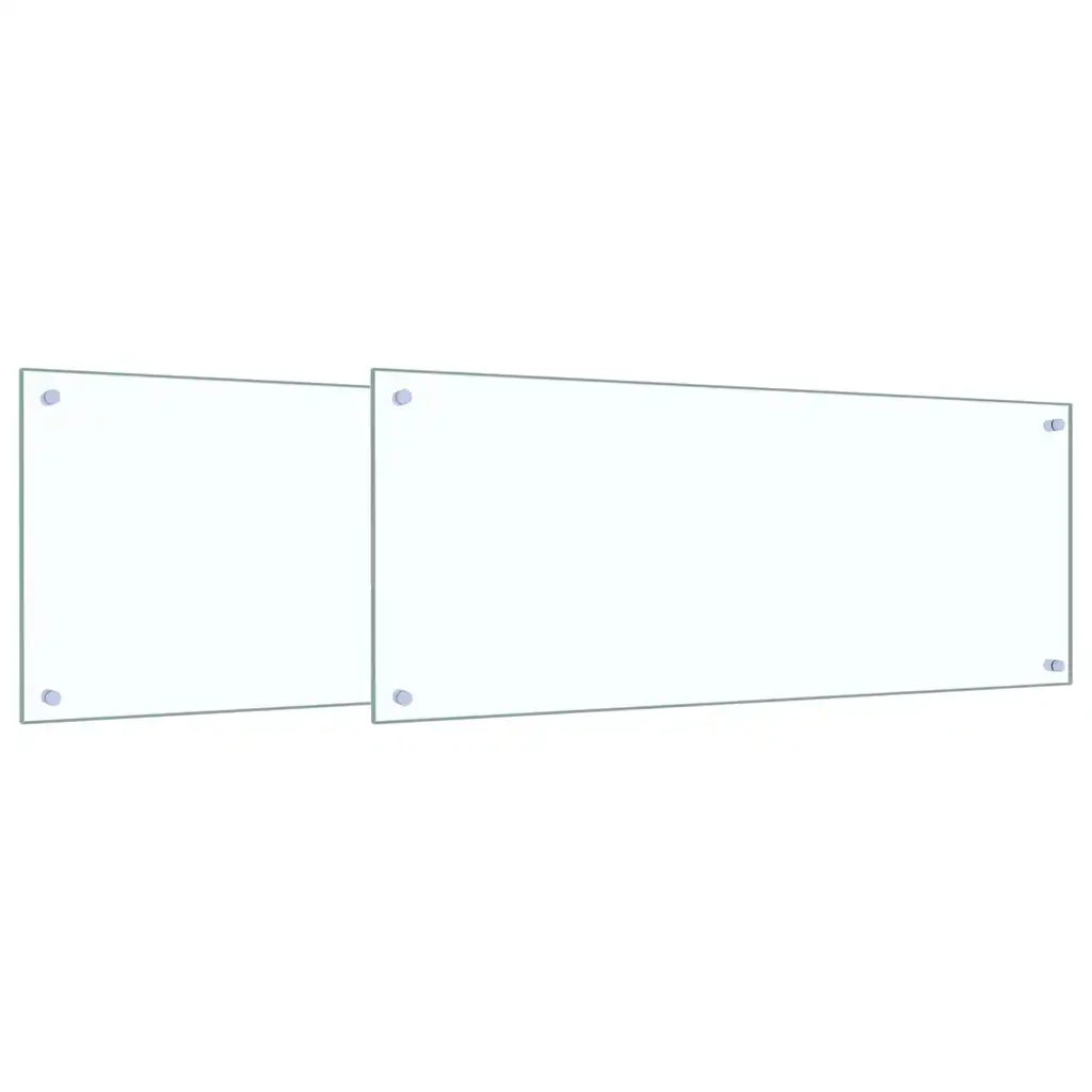 Schienale da cucina 2 pcs Trasparente 100 x 40 cm 3415431
