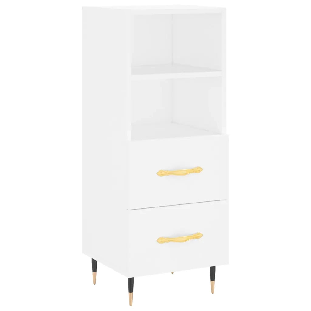 Credenza | Madia | Buffet da pranzo | Armadio da pranzo Bianca 34,5x34x180 cm in Legno Multistrato