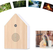 Casetta per Uccelli con Suoni di Uccelli Casa con Sensore - Box per Uccelli con Suoni di Uccelli Sensores - Adatto per l'arredamento di spazi interni come balconi e camini, per creare un'atmosfera naturale.