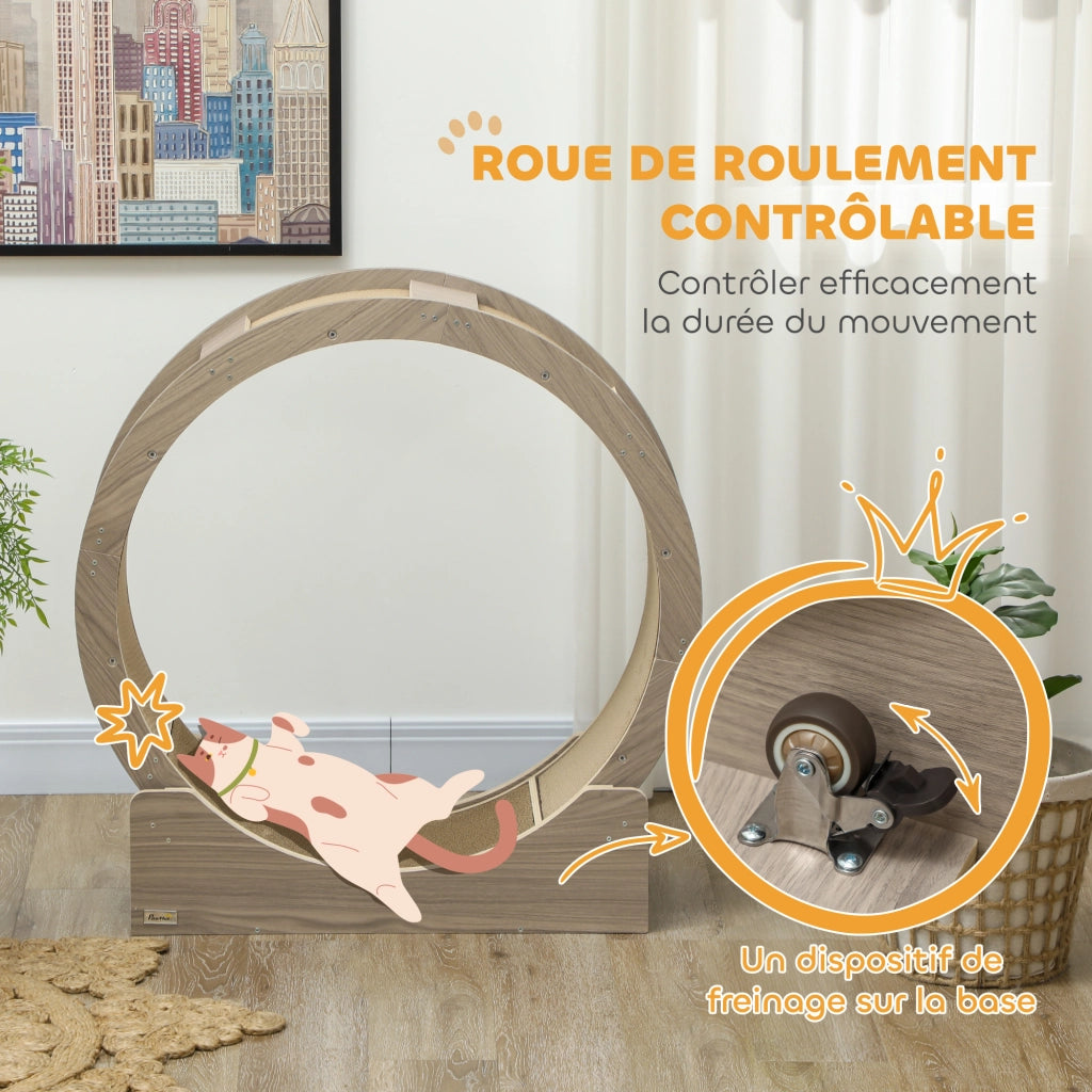 Ruota per Gatto ¨C Minimal ¨C Marrone 91 cm
