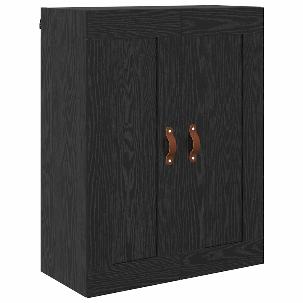 Credenza | Madia | Buffet da pranzo | Armadio da pranzo Rovere Nero 69,5 x 34 x 180 cm Legno multistrato