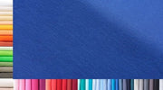 Tessuto per manica XXL al metro | Doppio: 75 cm largo | Singolo: 150 cm largo | Colore: 40 Blu Reale | 0,75 m lungo | 96% cotone, 4% elastan | Jersey | 1buy3 | Prezzo base per metro quadrato: € 11,10