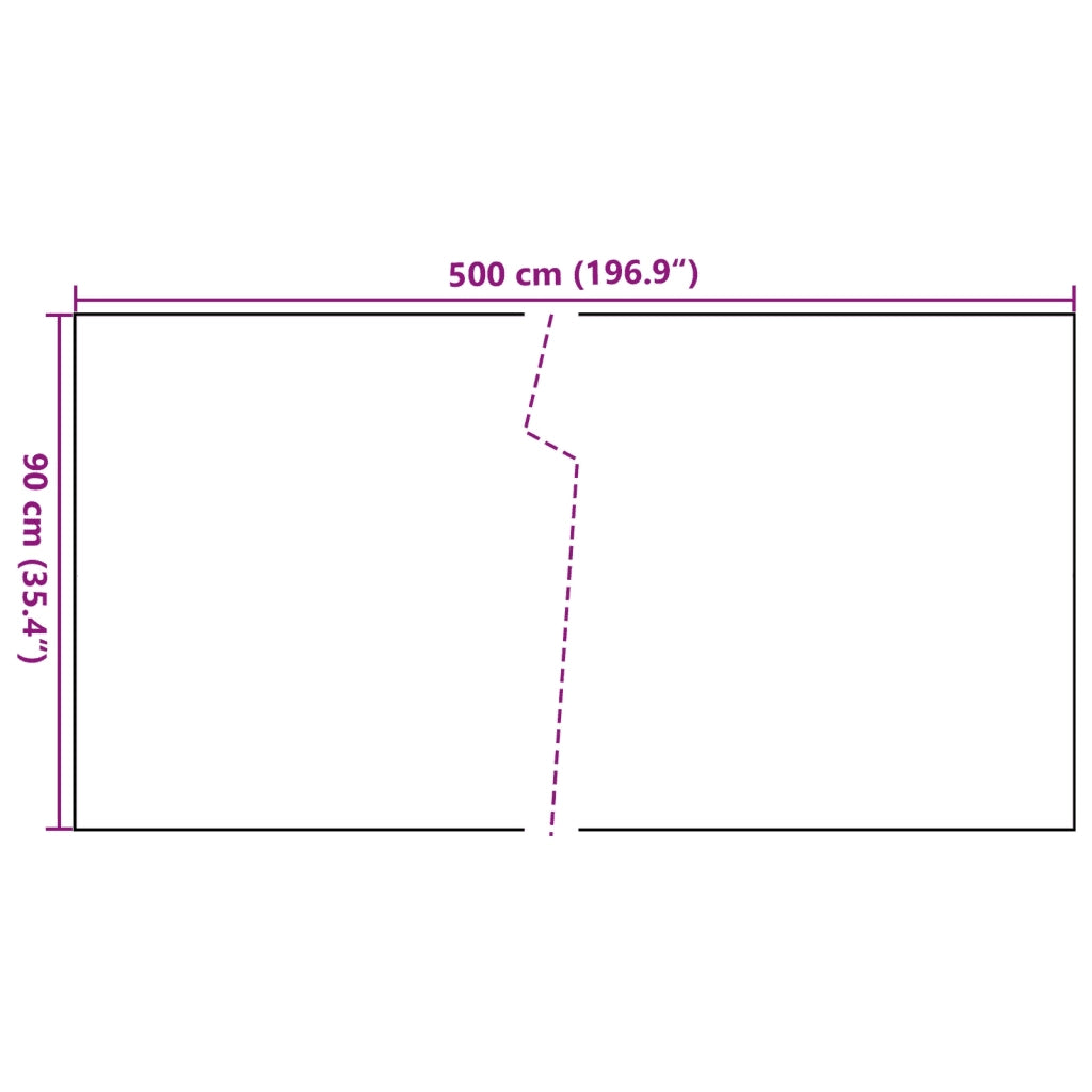 Schermo da balcone | Paravento da Balcone Marrone e Nero 500x90 cm in Polyrattan