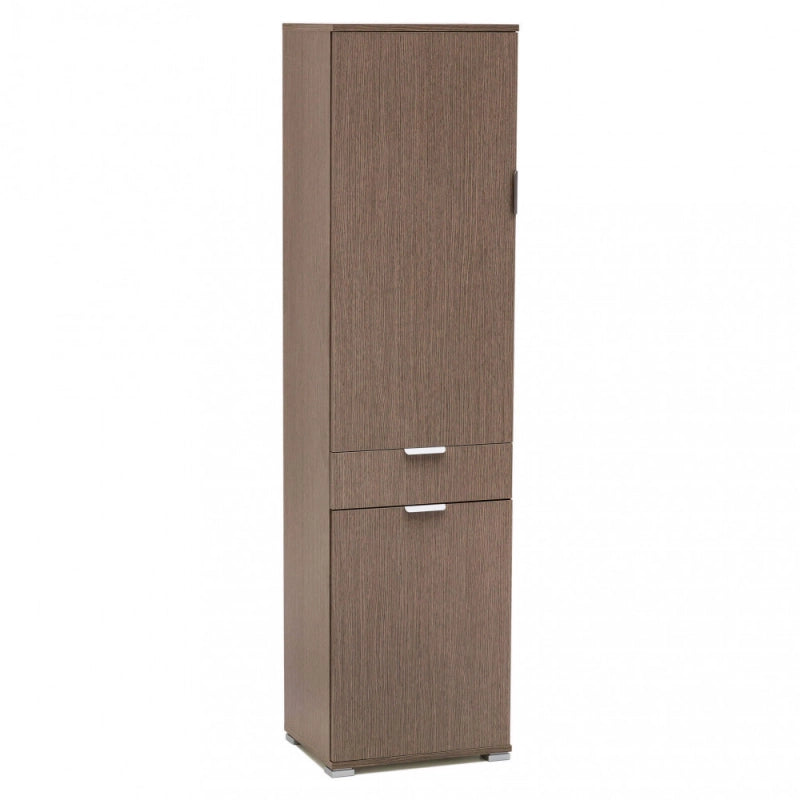 ARMADIO CON 2 ANTE E 1 CASSETTO ROVERE GRIGIO