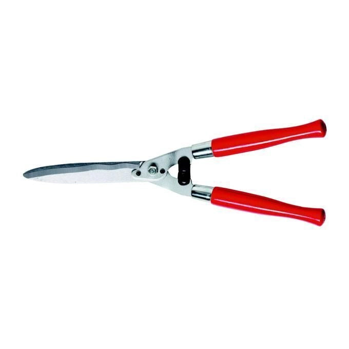 AUSONIA 31205 Forbice per Siepi Lame Ondulate in Acciaio di Prima Qualita' Manici in Legno Verniciato colore Rosso