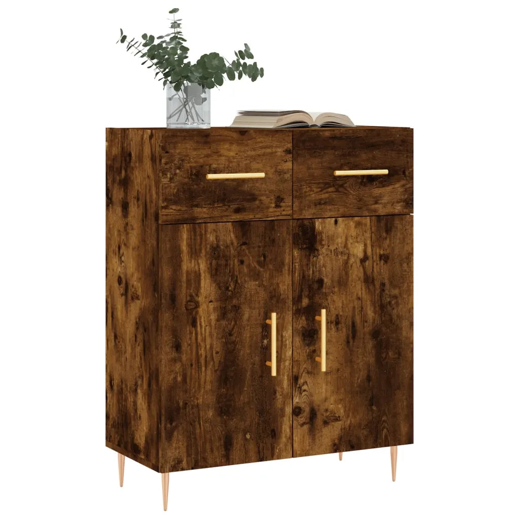 Credenza-Buffet-Armadio da cucina Rovere Fumo 69,5x34x90 cm in Legno Multistrato 811271