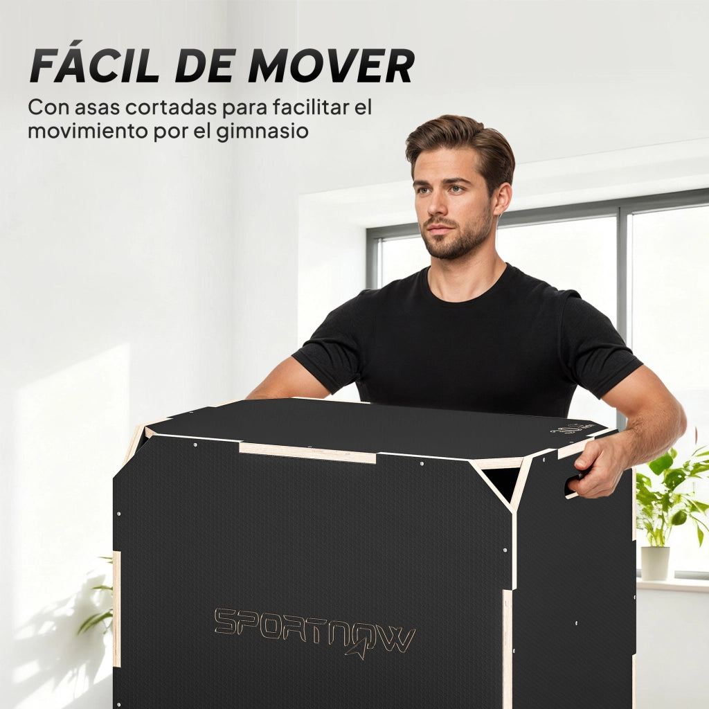 Caj¨®n Pliom¨¦trico Legno 3 in 1 ¨C Minimal ¨C 76x61x51 cm Nero