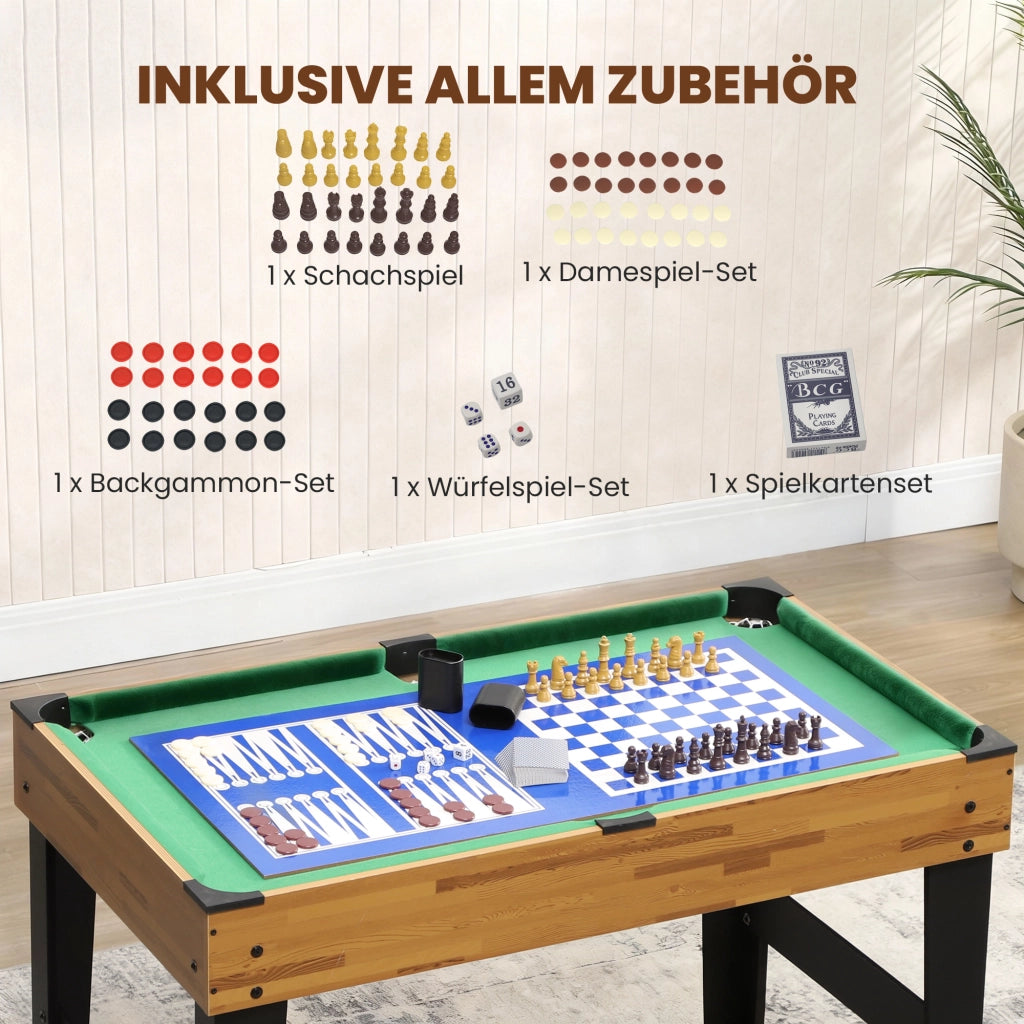 Tavolo da gioco 13 in 1 ¨C zephmum ¨C Noce
