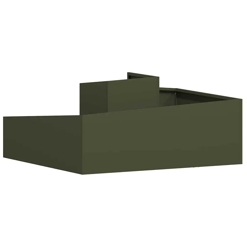 Fioriere | Cassetta per fiori | Vaso da giardino Verde oliva 100 x 100 x 50 cm