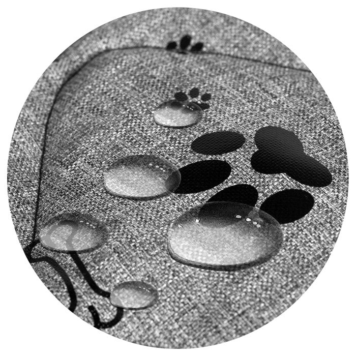 AIO FACTORY Letto per cani impermeabile 75x65cm Ossa nere