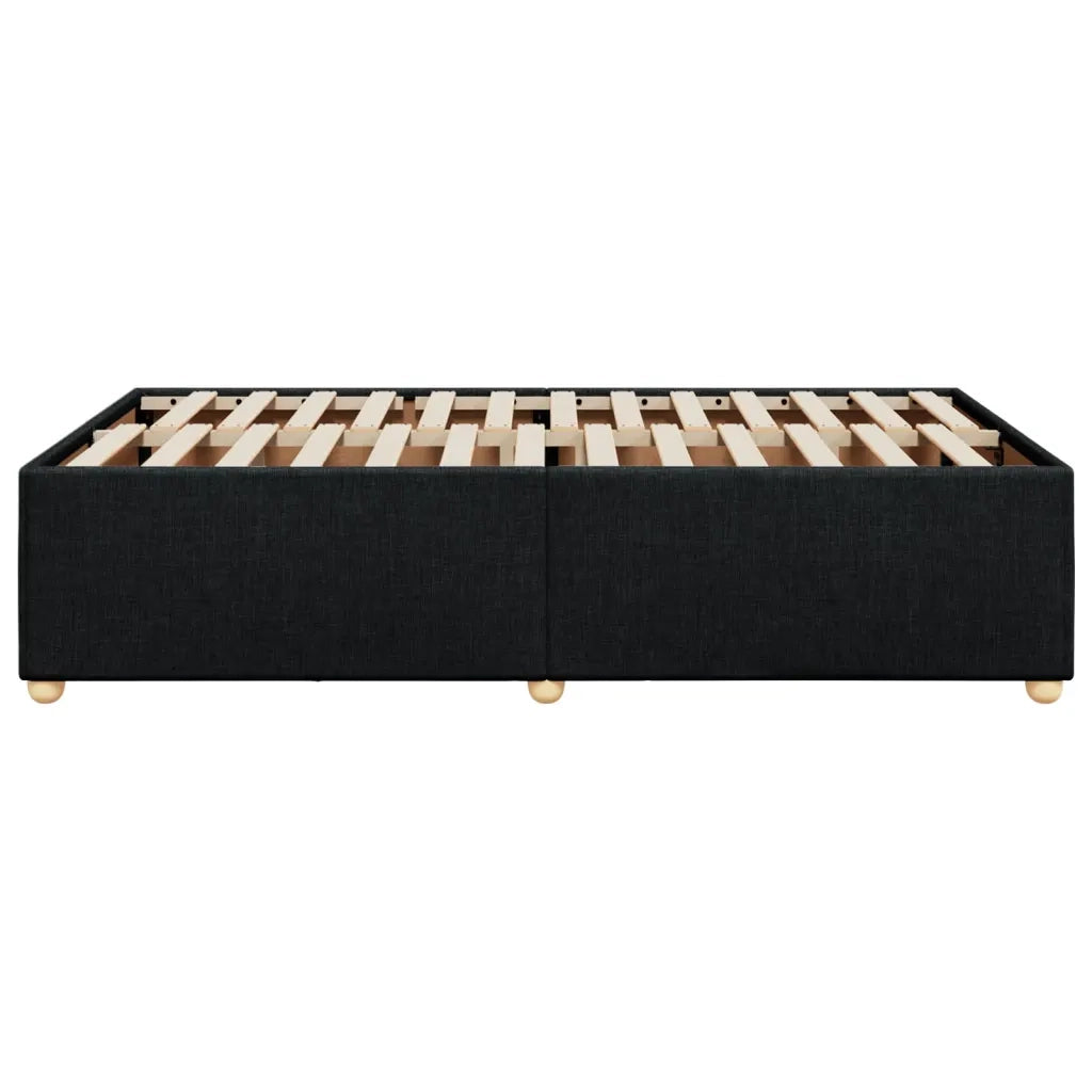 Giroletto senza Materasso-Struttura Letto Nero 120x200 cm Tessuto 347447