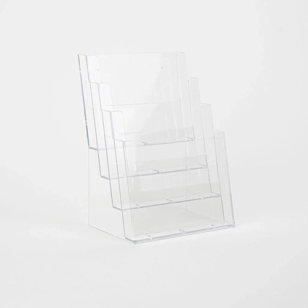 Porta depliant da banco 4 tasche A4