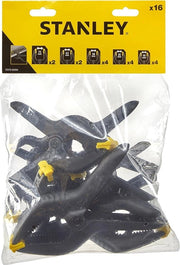 Set di 16 viti a molla, giallo/nero
