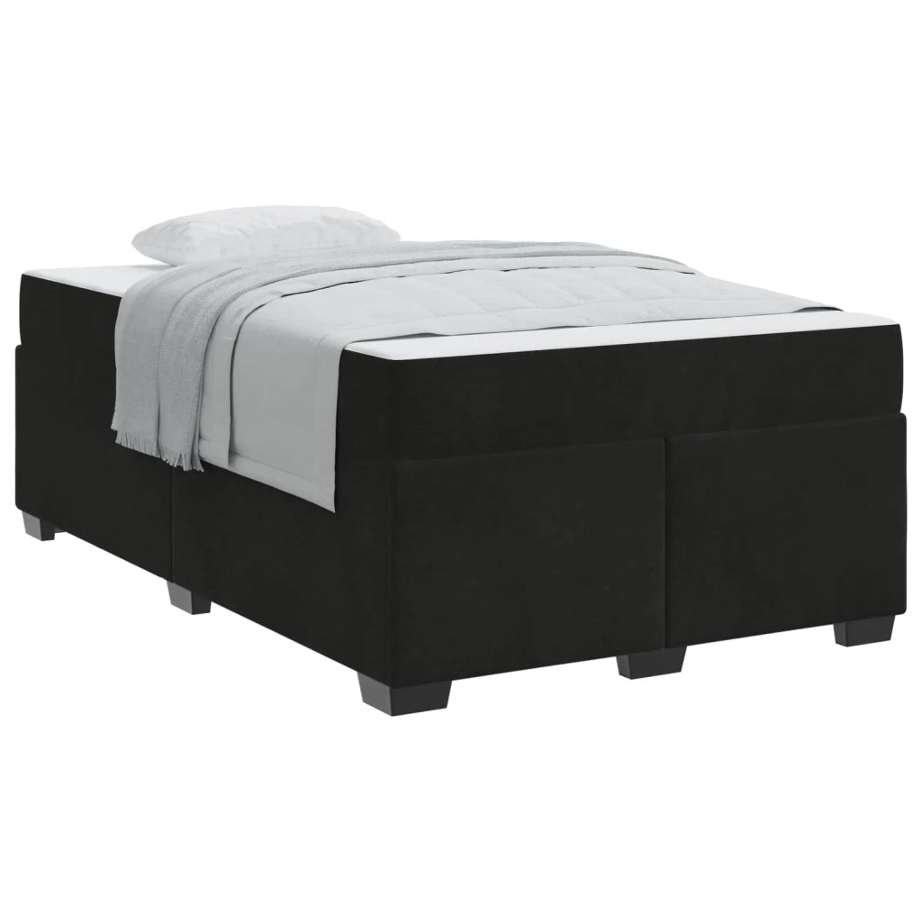 Struttura del letto con materasso Nero 120 x 190 cm Tessuto 3399280
