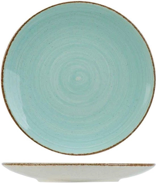Tavolo da Caffè in Pietra Blu - Ø 27cm - Set 6