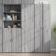 Credenza Grigio Sonoma 50x42,5x185 cm in Legno Ingegnerizzato