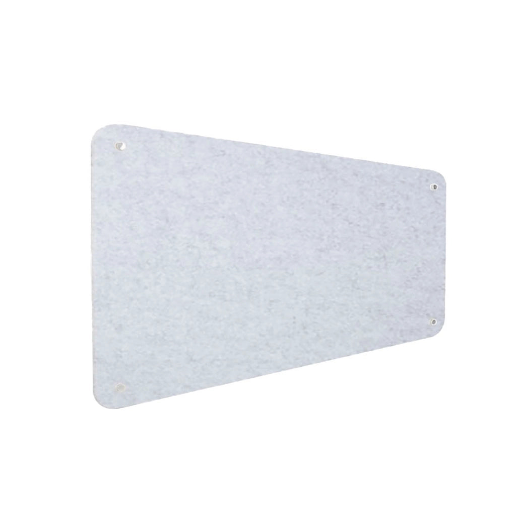Pannello Fonoassorbente da Parete con Fori 150x50 cm Kit di 4 distanziali Coprivite Cromo Finitura Grigio