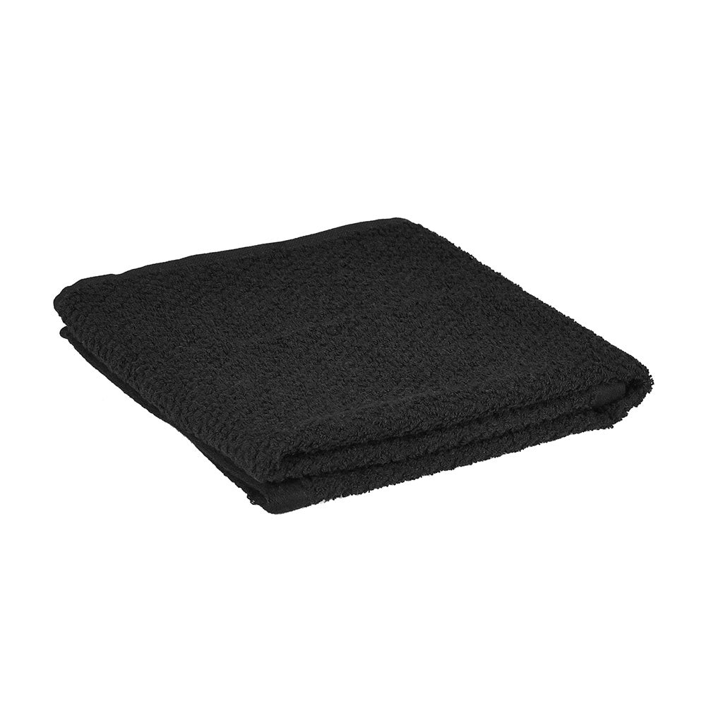 Asciugamani ospite per bagno 55x100 cm nero in cotone 100%