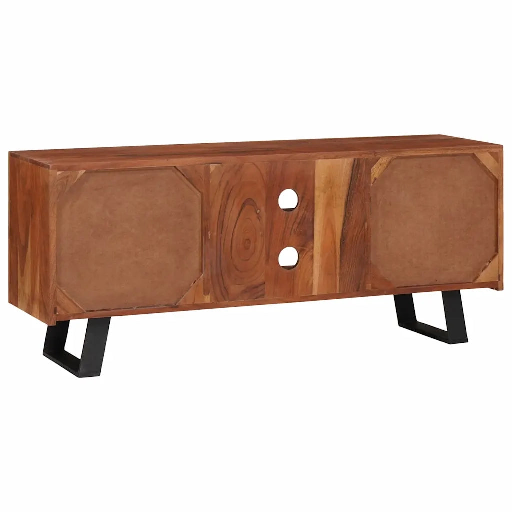 Mobile TV con lo scaffale marrone ambrato 112 x 30 x 48 cm 4104019