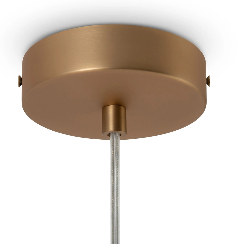 Maytoni Lampadario Minimal Basic Form 1 luce E14 oro metallo diffusore vetro