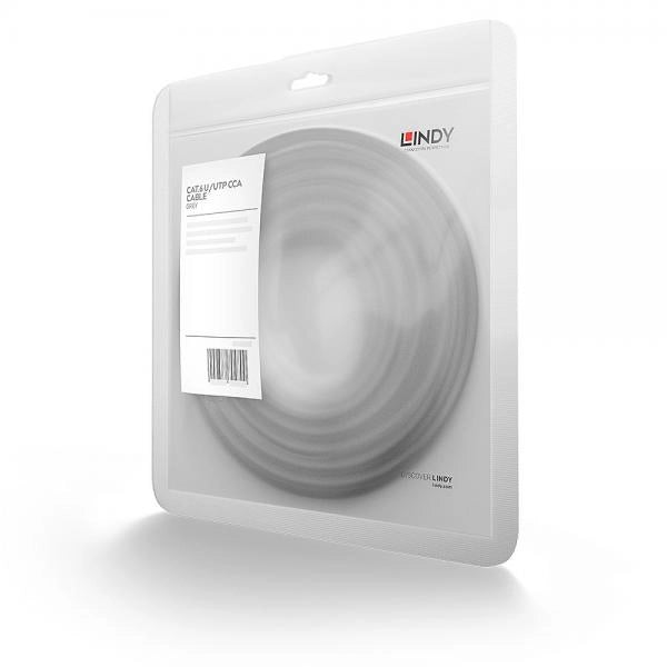 LINDY CAVO CAT.6 U/UTP BASIC GRIGIO, 10M