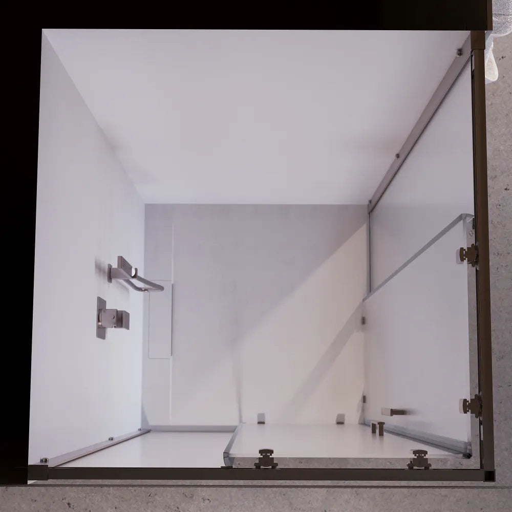 Box doccia 75x75 cm apertura angolare due ante scorrevoli vetro opaco h170 | Java