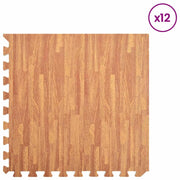 Tappetino per piscina 12 pz legno 4,32 ©O Schiuma EVA CFW5317367