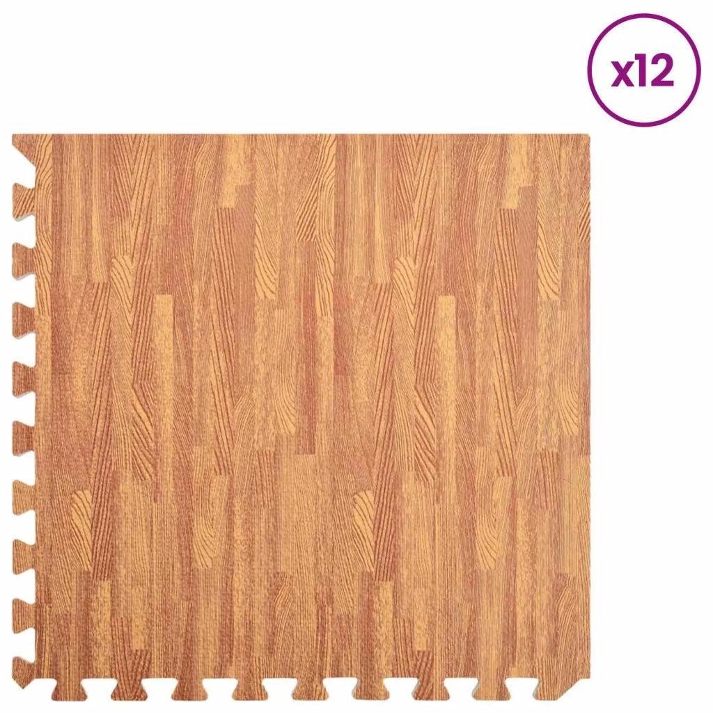Tappetino per piscina 12 pz legno 4,32 ©O Schiuma EVA CFW5317367