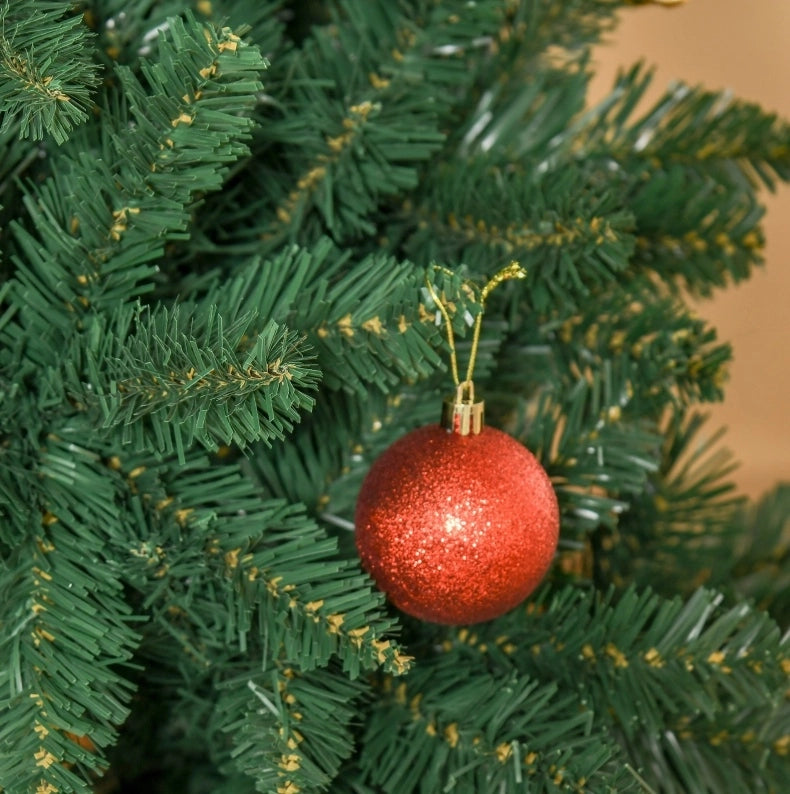Albero di Natale Artificiale in Plastica ?90 x 180 cm con 724 Rami - Verde - per Interni